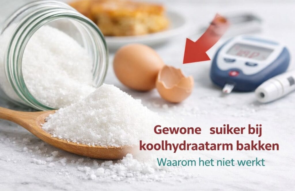 De Beste Suikervervanger voor Koolhydraatarm Bakken (2026 Gids) 2 Waarom gewone suiker bij koolhydraatarm bakken niet werkt